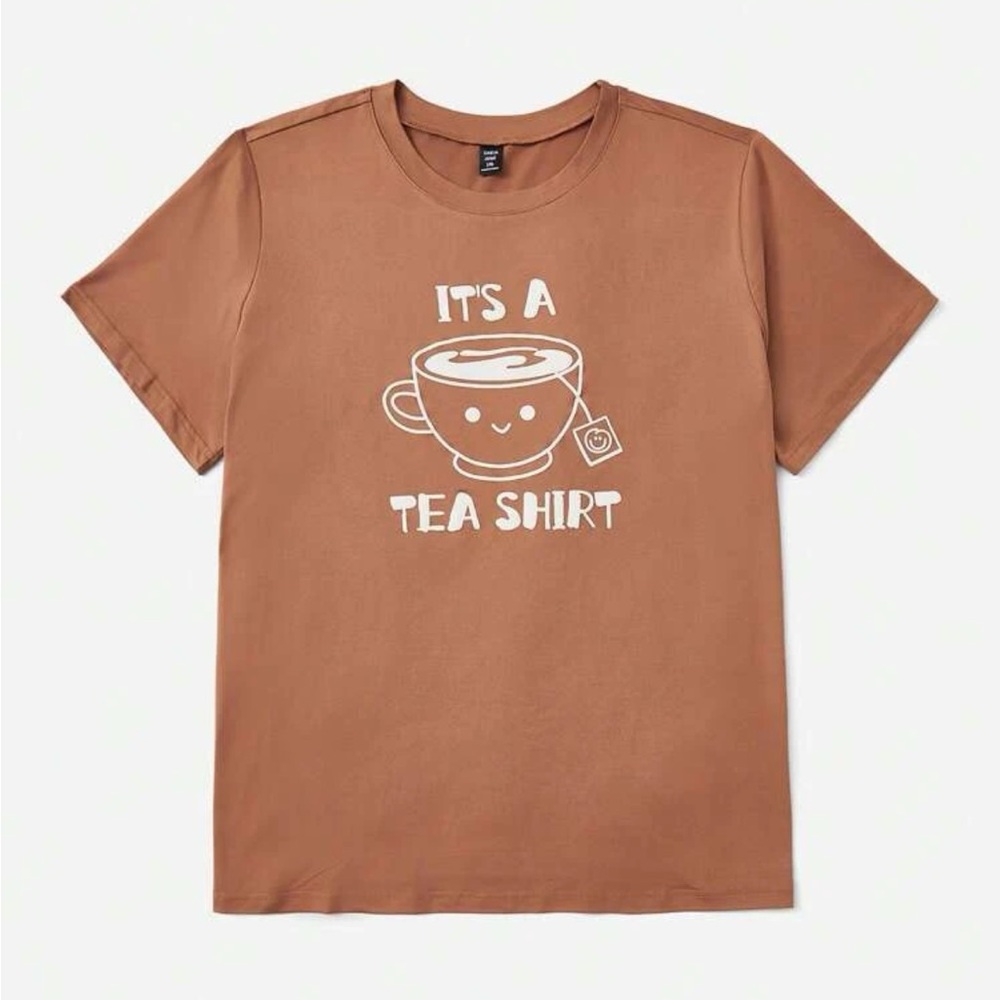 SOLD Shein Women's Size 4X 20 It's Tea Shirt - Picture 1 of 14